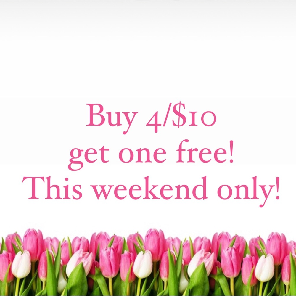 Buy 4/$10 get one FREE!